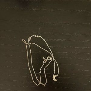 Alex and Ani sterling silver moon slider charm